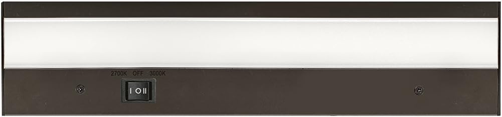 WAC Lighting BA-ACLED12-27/30BZ Duo ACLED Dual Color Option Bar in Bronze Finish; 2700K and 3000K, 12 Inches