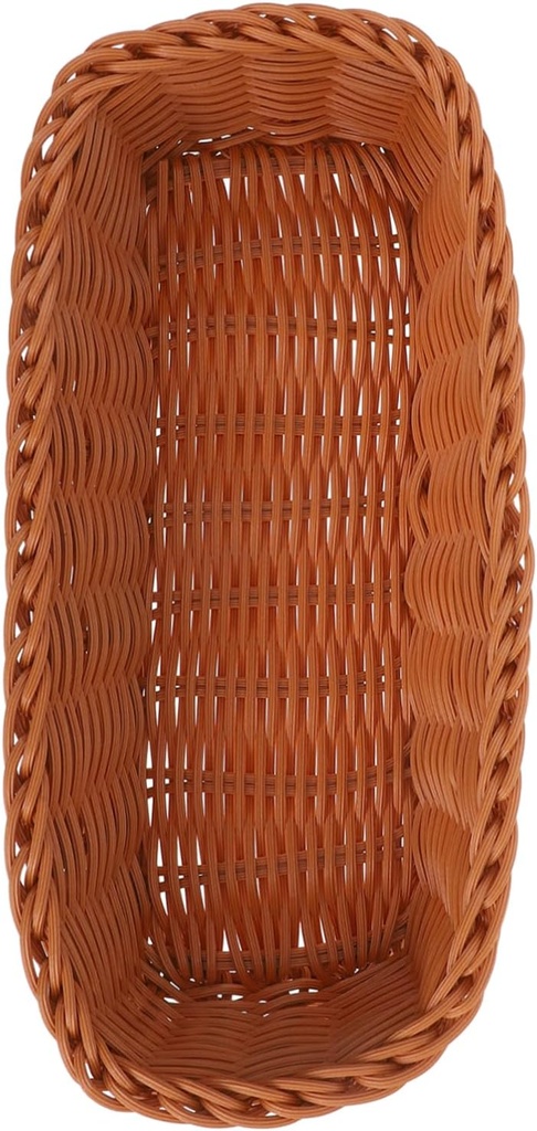 BESTOYARD Plastic Rattan Woven Cutlery Storage Basket Tableware Organizer for Forks Chopsticks Elegant Design for Neat -saving for Easy Access