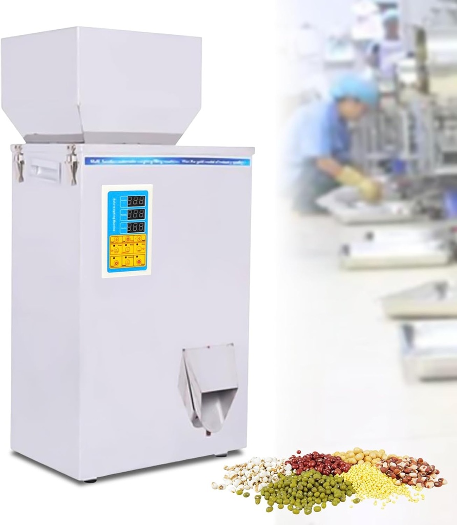 DNYSYSJ Multifunctional Filling Machine, Particle Powder Filling Machine Automatic Weighing Filling Machine Suitable For Tea Seeds 10g-500g, For A Variety Of Grain Tea Automatic Bagging Machine