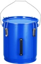 Fryer Grease Bucket 6 Gal Oil Disposal Caddy Steel Fryer Oil Bucket with Rust-Proof Coating Lid Lock Clips Filter Bag Oil Transport Container for Cooking Oil Filtering