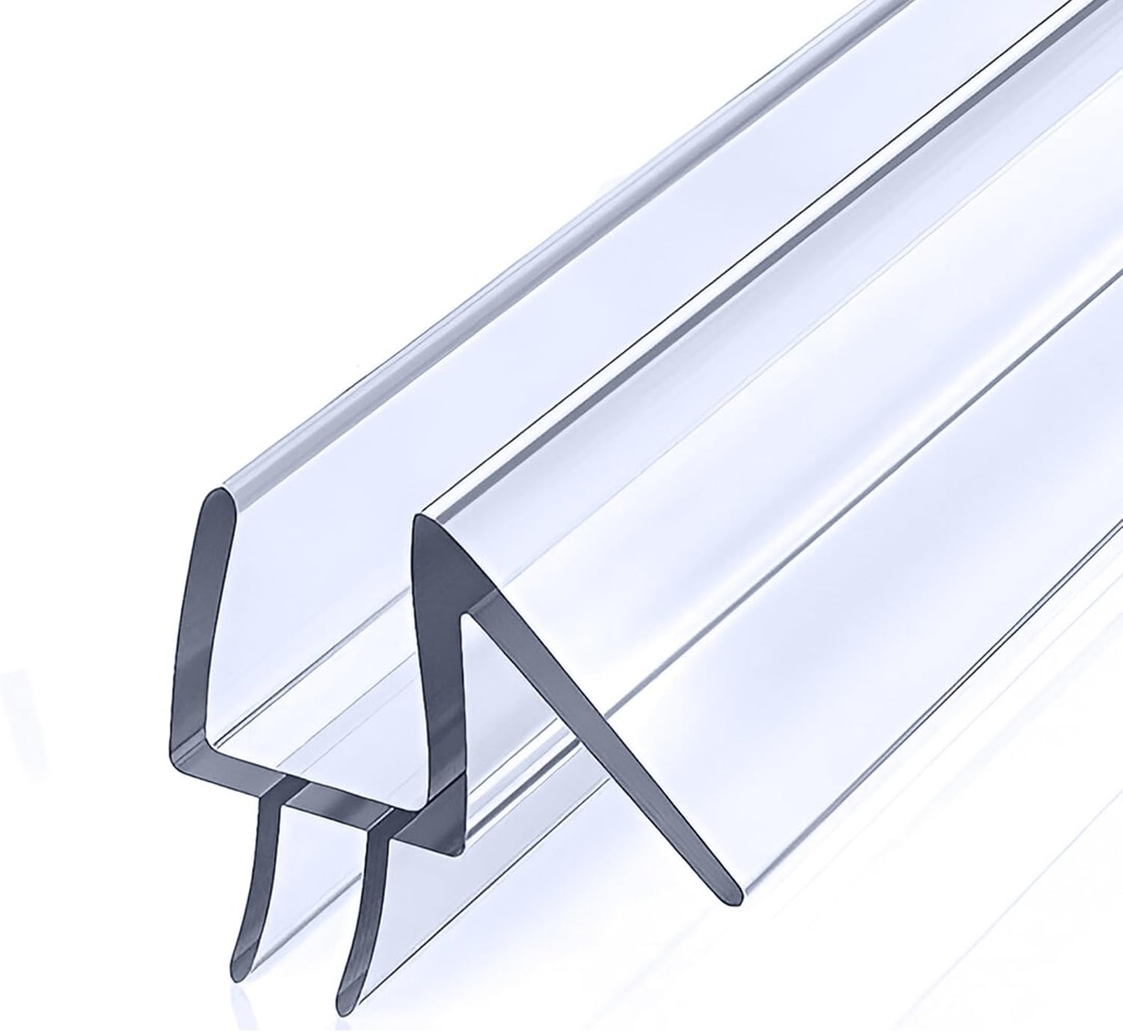 1/4" (6mm) Frameless Glass Shower Door Bottom Sweep – 40" (101.6cm) Ultra-Clear Drip Rail Seal Strip, 1 Piece for Leak Protection, Water Control & Easy DIY Installation