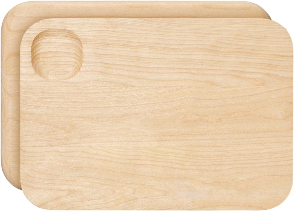 Caraway Cutting Board - Small (10 x 7”) - Double Sided Wood Cutting Board - Made From FSC-Certified Birch Wood - Food-Safe Mineral Oil & Wax Finish