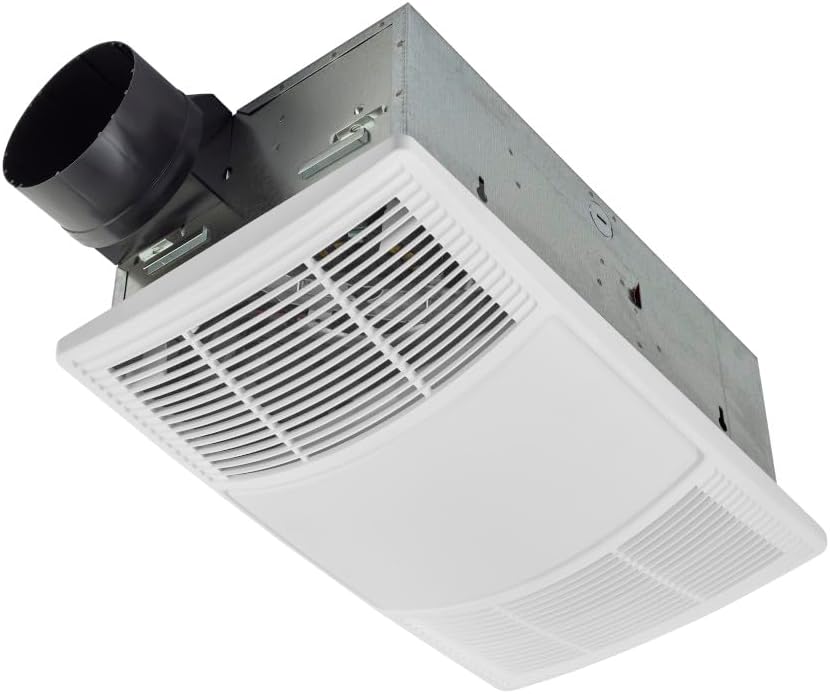 Broan-NuTone Bathroom Exhaust Fan with Heater Quiet 1.5 Sones, 80 CFM and 3-Level CCT Lighting, Powerful Ventilation and Warm Comfort for Any Bathroom