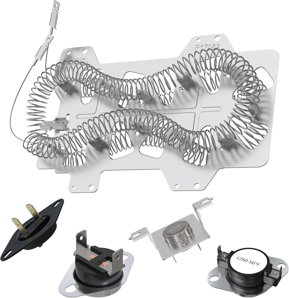 DV40J3000EW/A2 DV45H7000EW/A2 DV42H5000EW/A3 Heating Element Compatible with Samsung Dryer, DC47-00019A Dryer Heating Element for DVE50M7450W DV42H5200EW DV48H7400EW DVE50R5400V by AMI PARTS