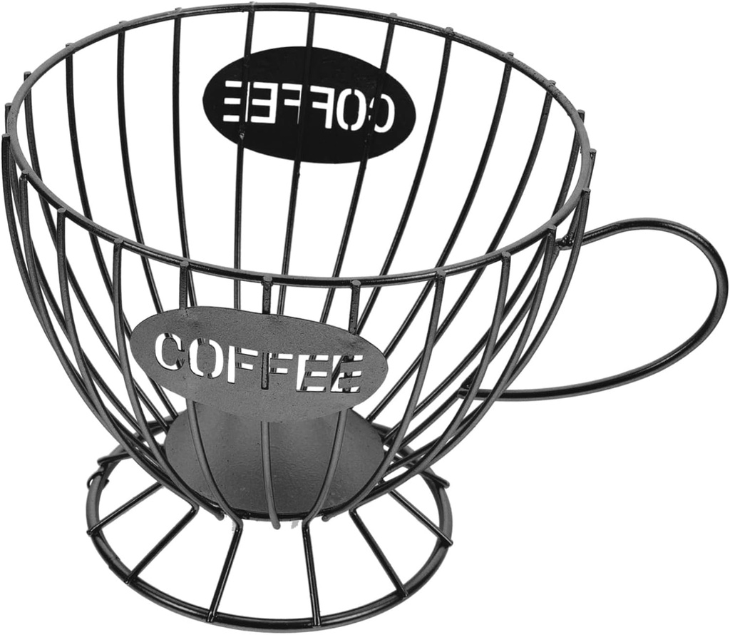 Cup Holders for Counter Wire Storage Basket Coffee Pod Holder Fruit Container Pod Storage Capsule Stylish Kitchen Accessory
