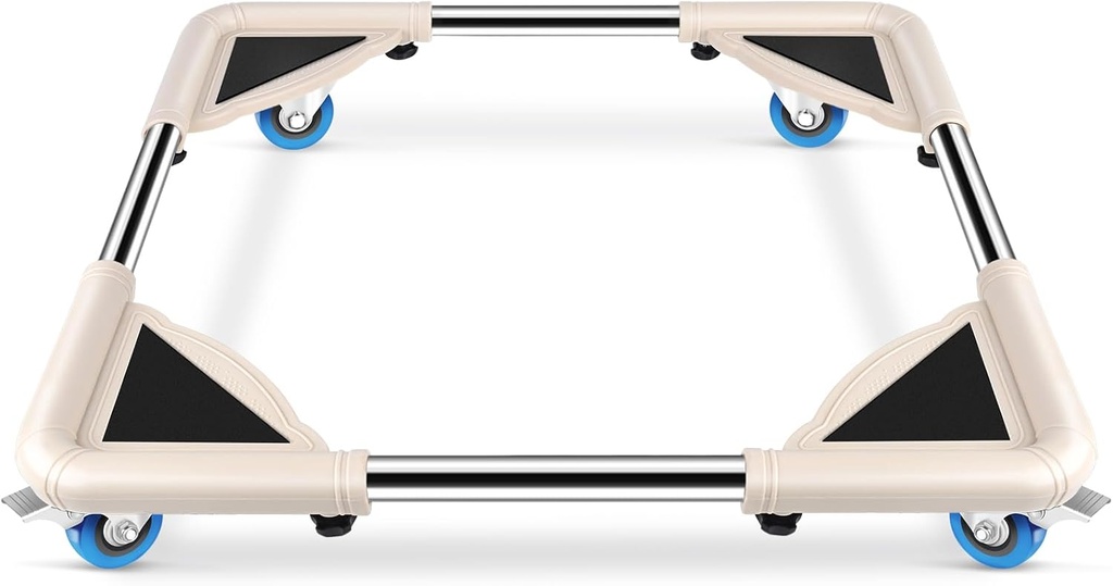 SPACECARE Mobile Roller with 4 Locking Wheels - Adjustable Furniture Dolly Washing Machine Stand Refrigerator Base Moving Cart