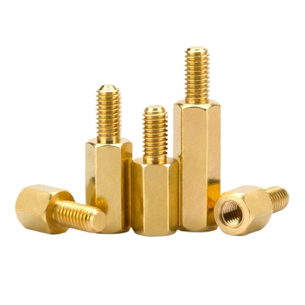 10pcs M3 Hex Brass Spacing Screws Threaded Pillar Computer Motherboard Standoff Spacer(26mm)
