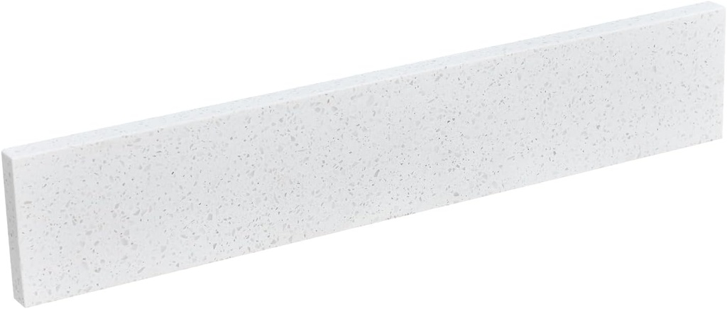 21 in. W x 4 in. H Quartz Stone Sidesplash for Bathroom Vanity Sink Top in White