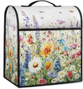 6-8 Quart Kitchen Aid Cover Watercolor Flower Animal Stand Mixer Cover Dust Cover Of Mixer Washable Kitchen Appliance Covers Food Processor Cover with Top Handle Kitchen Aid Mixer Cover Compatible