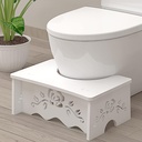 Fanwer Squatting Toilet Stool - Poop Stool for Bathroom, Wood-Plastic Composite, 7 Inch, Adults & Elderly