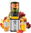 Juicer Machines, Cold Press Juicer with 5.3'' Large Feed Chute, Fit Whole Fruit and Vegetable Slow Juice Extractor Machine, 300W Masticating Juicers Easy To Clean, High Juice Yield, BPA Free