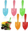 Mini Colorful Trowel Metal Garden Hand Shovels, 5 pcs Garden Tools for Kids Teens Adults Soil Planting Sand Box