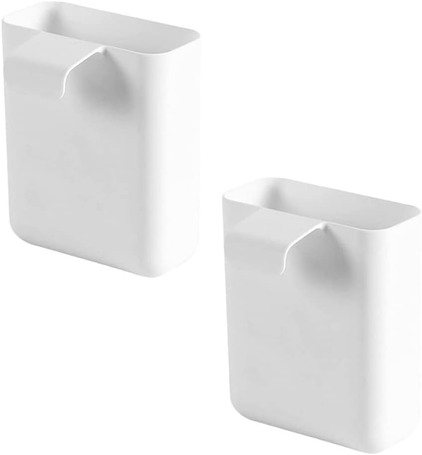 Cabilock 2pcs Hanging Sink Draining Basket Multi-Functional Kitchen Storage Bins for Fruits Utensils and Cleaning Tools Material Space-Saving Design