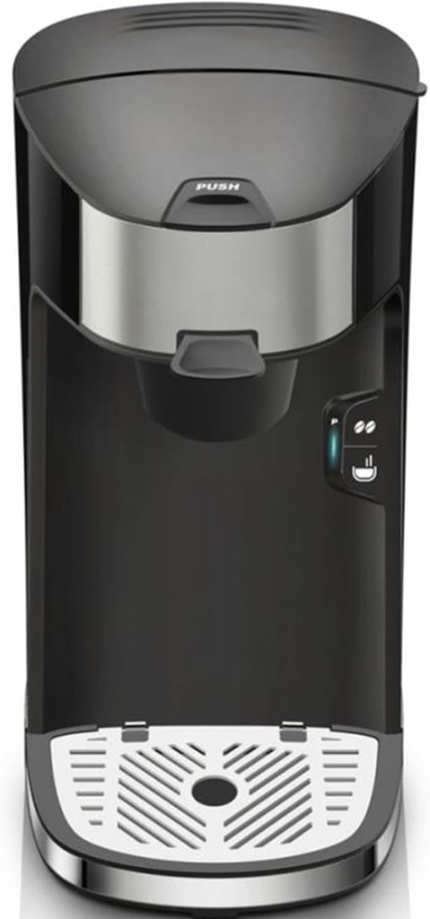 GarveeLife Single Serve Coffee Maker, Kcup Coffee Machine,Fast Brew, 8-12 oz Brew Sizes One Cup Coffee Machine, One-Button Small Coffee Maker for Room, Office, Apartment, Dorm, Hotel, Traveling,RV