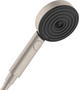 hansgrohe Pulsify S 4-inch Modern Handheld Shower Head 3-Spray PowderRain, IntenseRain, Pulsating Massage in Brushed Nickel, 24111821