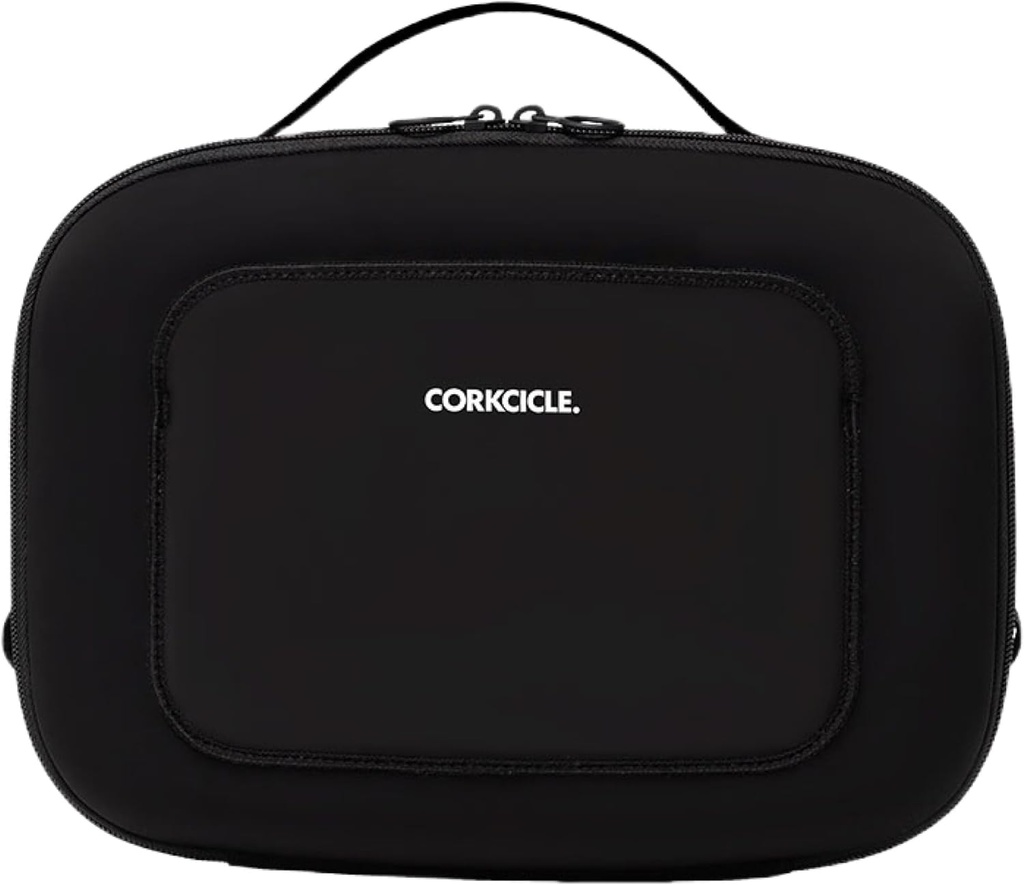 Corkcicle Lunchpod Insulated Lunch Bag - Crush-Proof Design - Food Safe Interior - Exterior & Interior Pockets - 11” x 8.75” x 4” - Summer Gift - Keeps Food Cold - Black Neoprene
