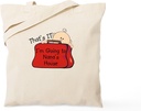 CafePress Going To Nana's Funny Tote Bag Natural Canvas Tote Bag, Reusable Shopping Bag