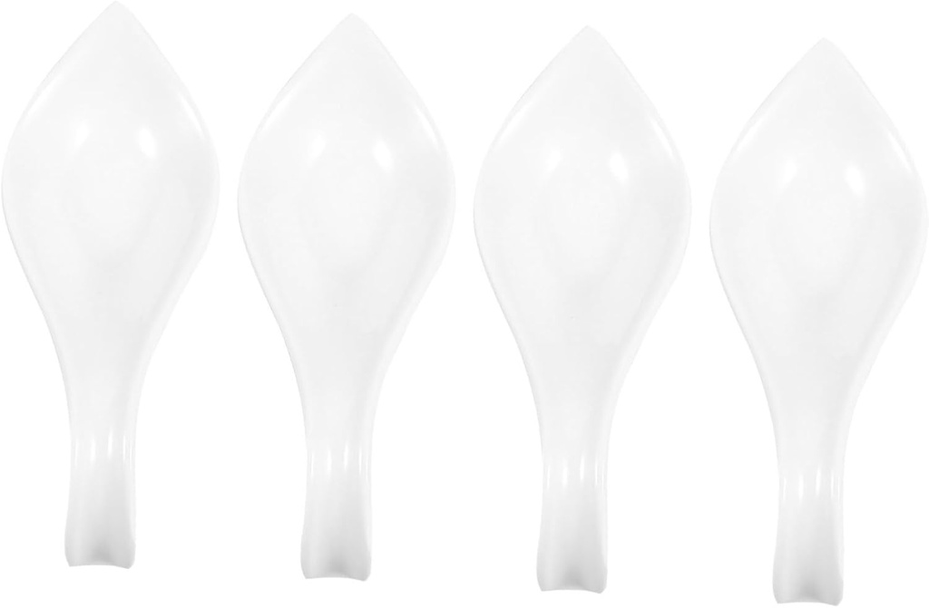 IMIKEYA 4pcs Shrimp Paste Spoons Set Long Handle Juice Scoops Food-Grade Stainless Steel Kitchen Tableware for Meatballs and Sauces