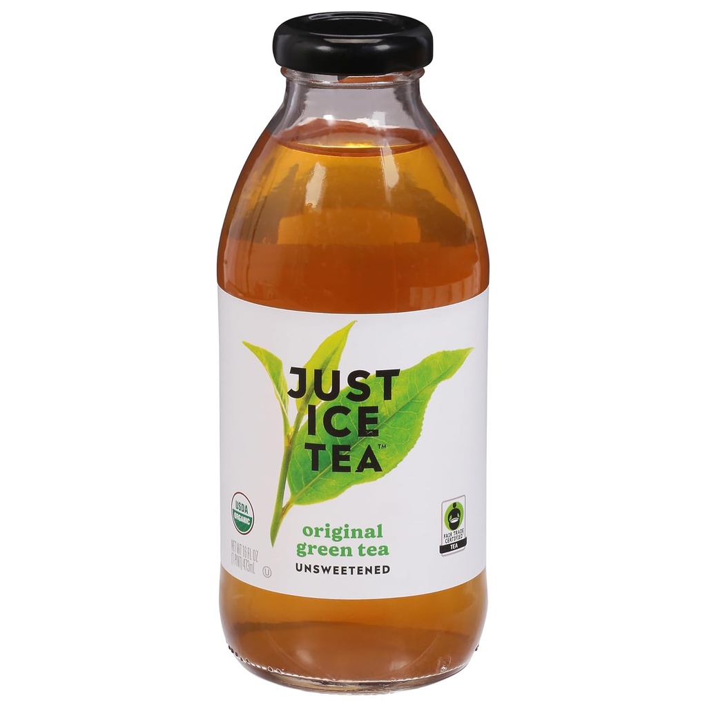 Just Ice Tea Organic Original Green Tea, 16 FZ