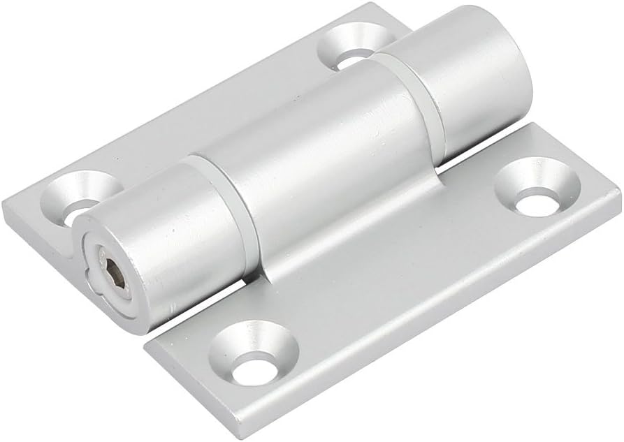 uxcell Household Cabinet Door Zinc Alloy Adjustable Bearing Hinge Silver Tone