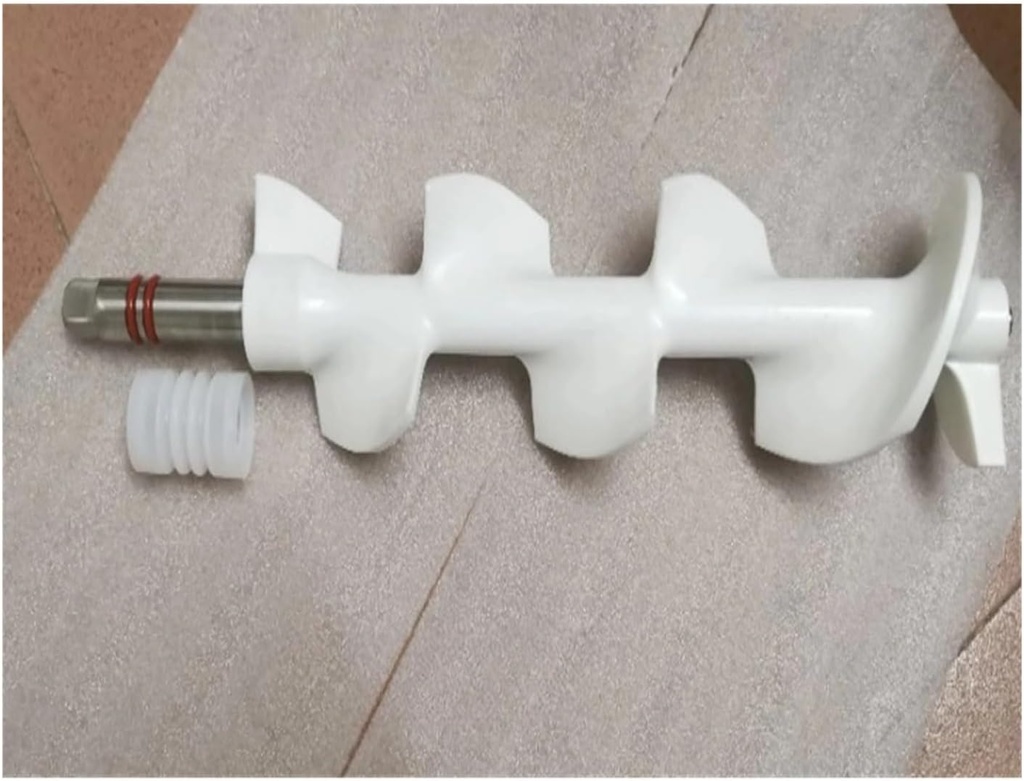 1 Beater Rod Spare Part Ice Cream Machine Blender Scraper Auger Rod Replacements with 1 Seal Tube