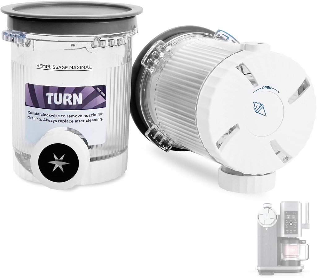 2 Pack Creami Swirl Pints and Lids for Ninja NC700 NC701 Series Accessory,16oz Creami Pint with Ice Cream Makers Compatible for Ninja Swirl Ice Cream & Soft Serve Makers BPA Free & Dishwasher Safe