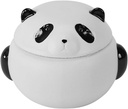Unomor Cute Panda Ceramic Airtight Tea Canister Storage Jar for Loose Tea and Coffee Kitchen Food Container for Home Office and Shops