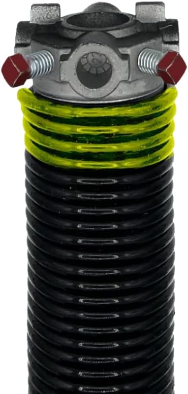 Garage Door Torsion Spring (207 x 1.75 x 26) | Left Hand Wound Replacement (Right Side) (Cone Color: Black)