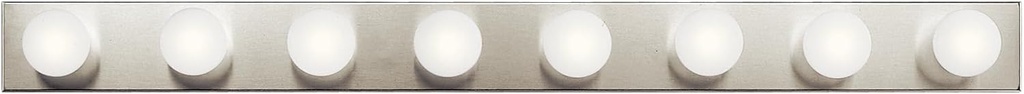 Kichler Linear Bathroom Vanity Light Fixture 48” in Brushed Nickel, Modern 4-Light Design, 628NI