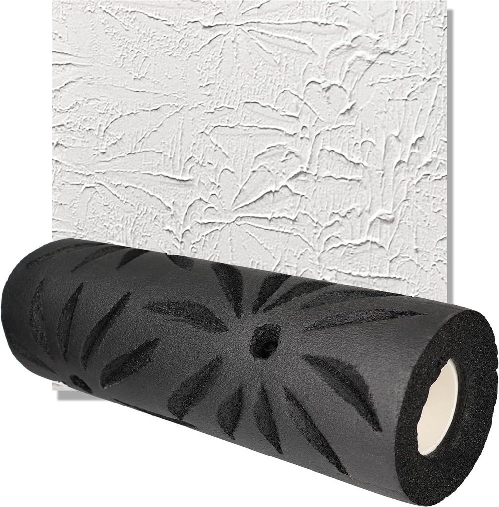 Poinsettia Style Pattern Drywall Texture Roller, 9-inch, Paint Roller for Walls and Ceilings