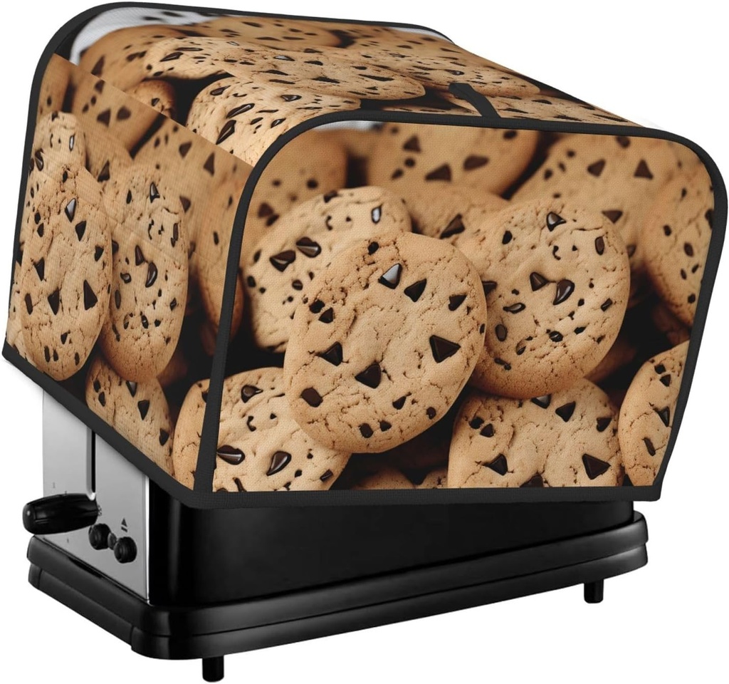4 Slice Toaster Cover with Pocket Universal Size Toasters Dusts Covers Food Chip Biscuits Bread Machine Cover & Protection Bread Machine Protector Small Kitchen Appliance Covers