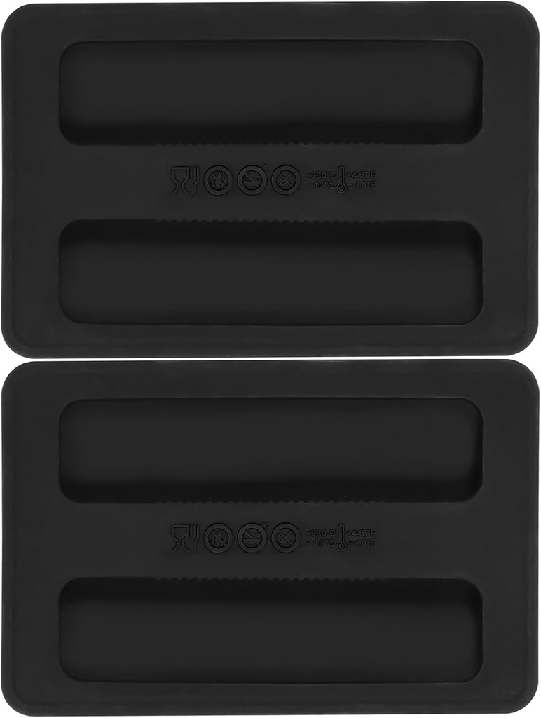 2PCS Silicone Toaster Cover 2 Slice Toaster Covers Bread Machine Accessories Toaster Top Cover Protector Lid Sandwich Machine Part Accessories for Kitchen(Black)