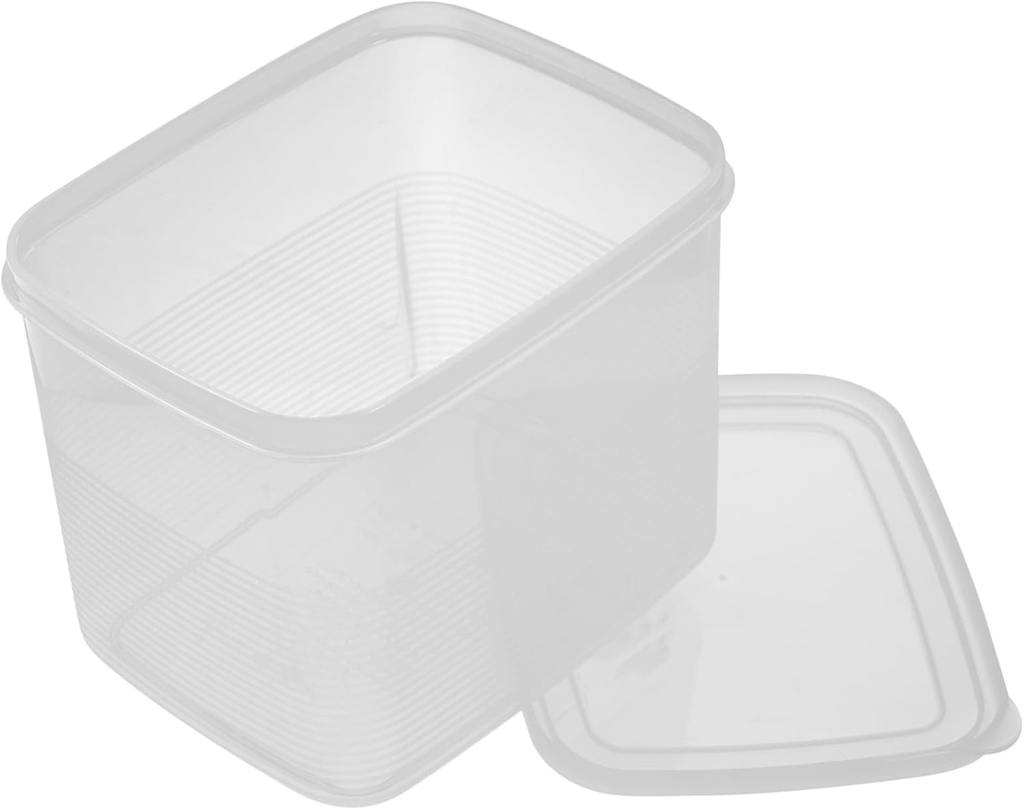 Mikinona Airtight Bread Storage Box Lid Plastic Loaf Bread Keeper Container Fresh Storage Solution for Kitchen and Fridge for Bagels and Sandwiches