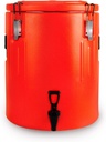 Insulated Beverage Dispenser 5 Gallon - Ice and Hot Drink Dispenser with 304 Stainless Steel Interior and Spout, Portable Hot Water Dispenser, Outdoors Cooler Jug for Camping Picnic Sports