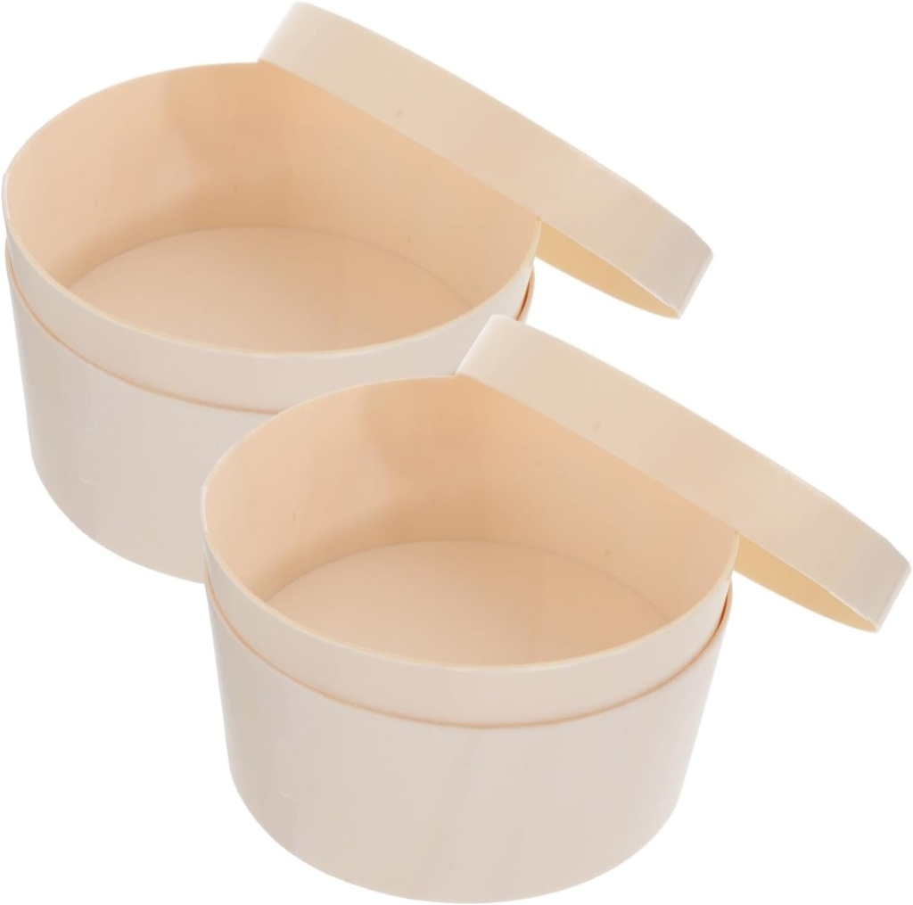 Veemoon 2pcs Wood Cake Carrier for Bakery Creative Cheese Cake Box Transparent Pastry Packaging for Desserts Birthday and Party Use