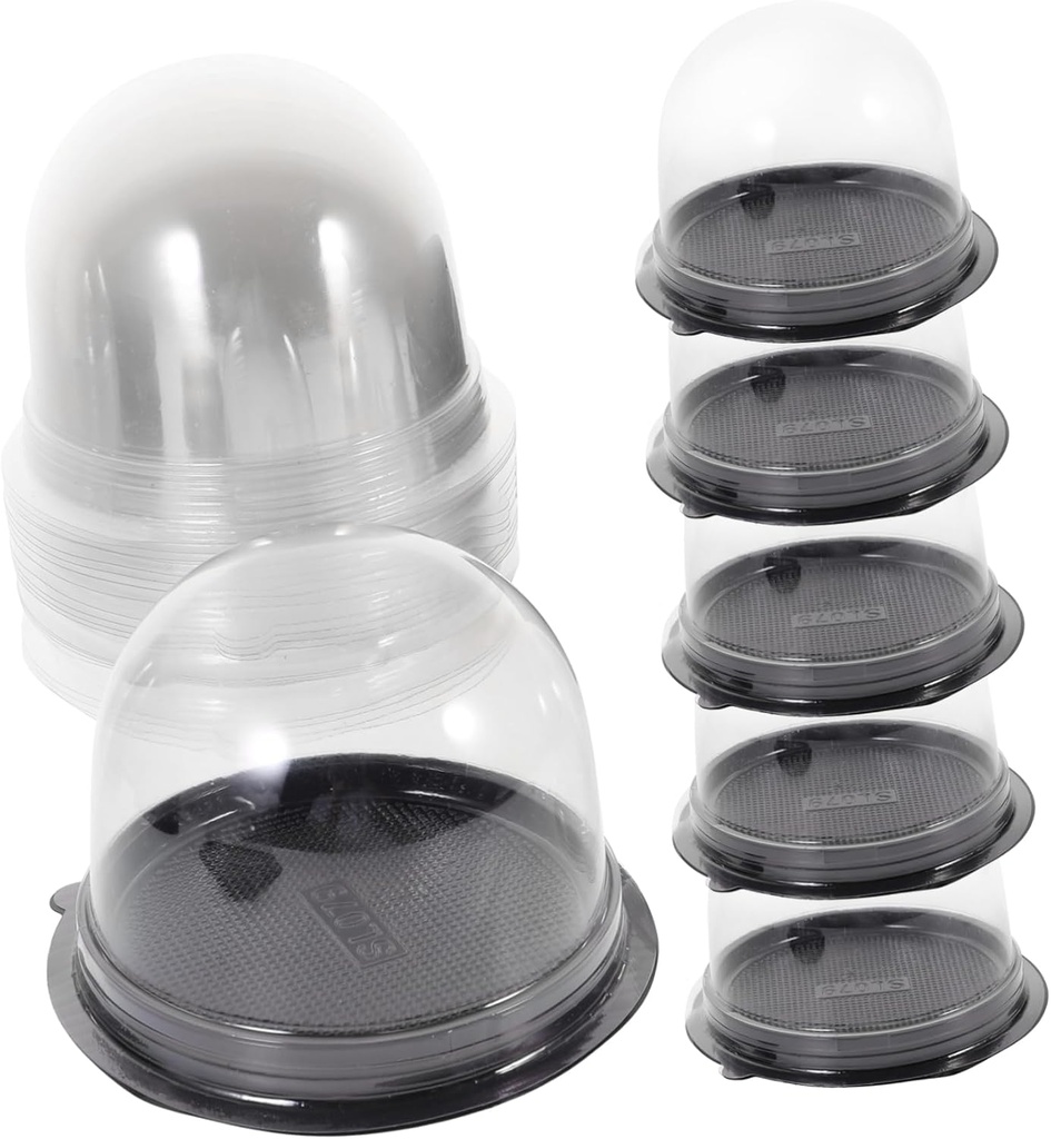 50 Pack Round Cake Boxes Cake Carriers Small Birthday Cake Boxes Baking Packing Box Food-safe Material