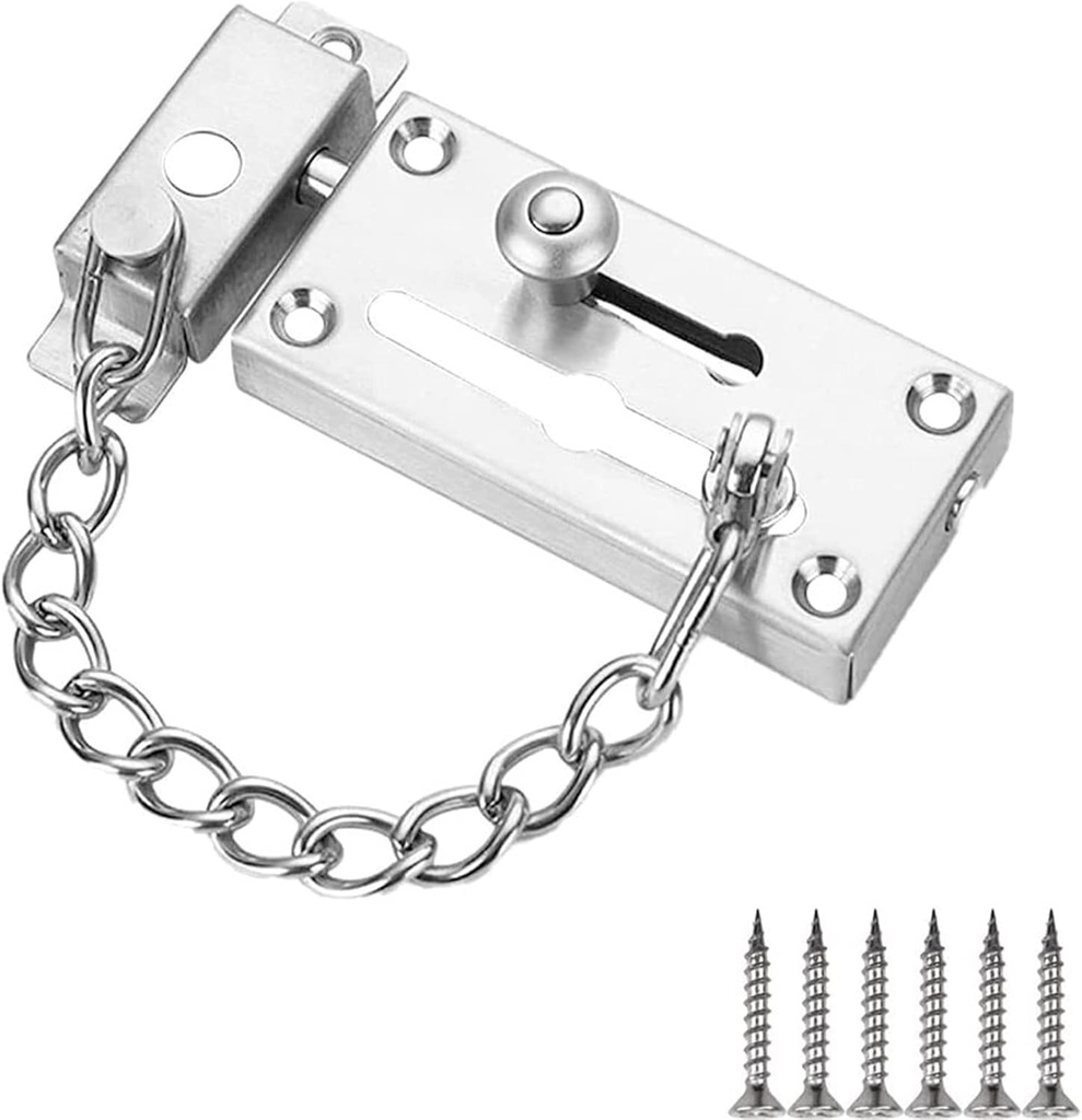 EFARMA Slide Latch,Sliding Door Locks,Gate Bolt Lock, 1Pcs Black Door Latch Household Thicken Safety Guard Anti Thief Zinc Alloy Bolt Latch for Door Window Cabinet