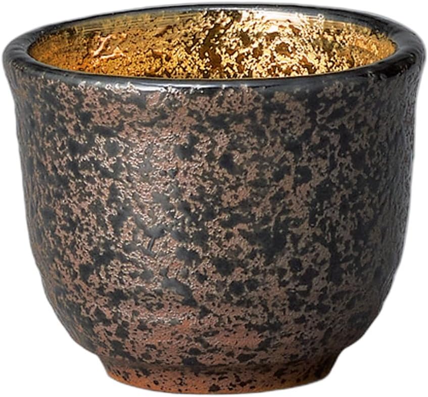 セトモノホンポ(Setomonohonpo) Nanban Gold and Silver Glass G [2.0 x 1.6 inches (5 x 4 cm) | Glass |