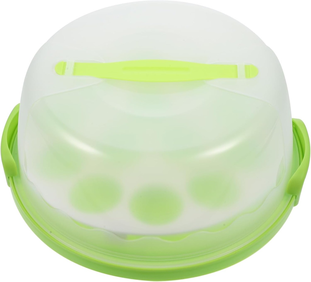 STOBAZA Cake Carrier with Handle Reusable Portable Cupcake Carrier Dessert Box Multi Functional Cake Container for Birthdays Picnics and Parties