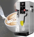 Commercial 2-Wand Boiling Water Machine, 12L Steam Milk Frothing Machine, Electric Heavy Duty Milk Frother with LED Display, for Espresso Tea