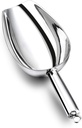 P&P CHEF Food Ice Scoop, Stainless Steel Scoop, Metal Candy Popcorn Flour Utility Scooper for Wedding Party Bar Kitchen Bath, Heavy Duty & Dishwasher Safe, (12oz, 1Pc)