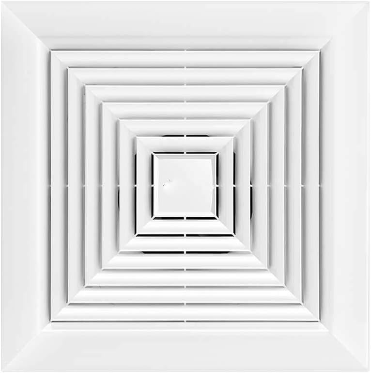 Inline Duct Fan Booster Fan Plastic Waterproof Ventilation Pipe Exhaust Ceiling Bathroom Fan(250 * 250mm)