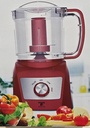 Multifunctional Mini Food Processor, 300W, Hassle-Free Clean Up, for Dips and Salsas, Red