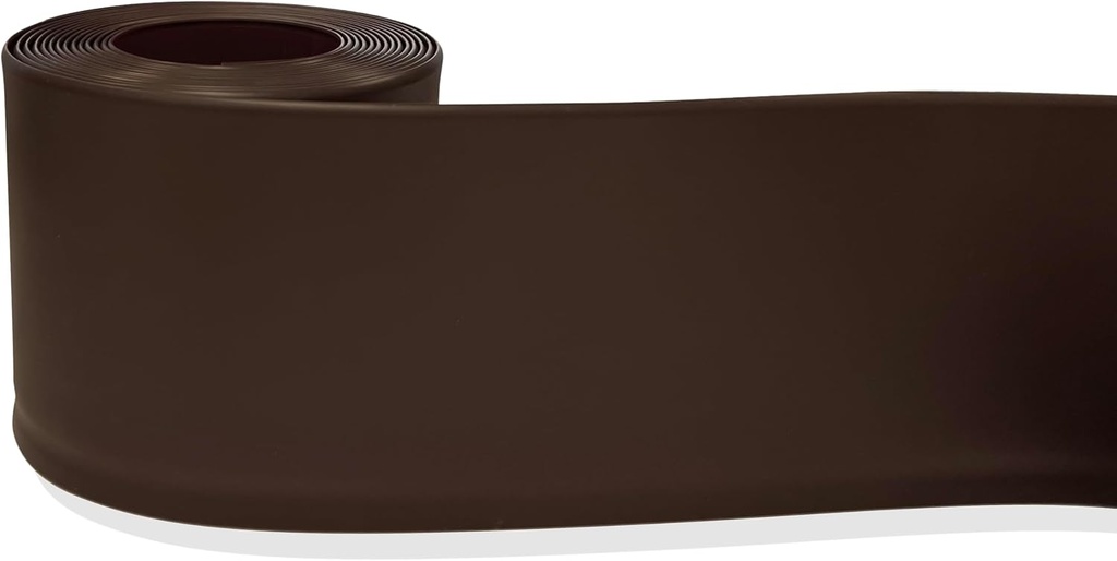 PRO Flex Dark Brown Vinyl Wall Base – Ultra Thick (1/8 inch),6 inch X 80 ft Non-Glued – Ideal Molding/Baseboard Trim for Living Room, Kitchen, Office, Hallway – Durable & Flexible Vinyl Floor Base