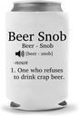 Beer Snob Definition | Drink Local Can Cooler | Beer Beverage Holder - Beer Gifts Home - Neoprene Can Cooler