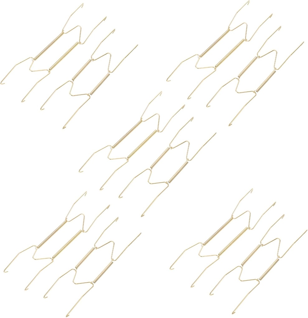 Mipcase 10pcs Wall Plate Hanger Holders Spring Plate Hooks for Vertical Display Easy Installation for Dishes Collectibles Space-Saving Design