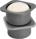 1000ml PLUS Individual Pizza Dough Proofing Containers with Airtight Lids – Food Grade Silicone, Freezer/Dishwasher Safe –Neapolitan Dough Rising & Fermentation – 2 Pack (Space Grey)