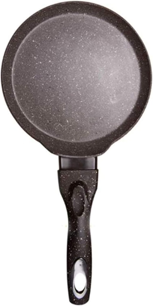 Non-stick Crepes Pan Omelette Machine Multifunction Pan, Fried Egg Pita Bread Crepes Coated with Maifan Stone,-B||22cm