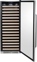 Whynter BWR-1662SDa 166 Bottle Built-in Stainless Steel Compressor Wine Refrigerator Rack and LED Display, Silver