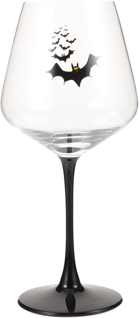 Halloween Themed Bat Wine Glass Reusable Goblet for Red Wine Elegant Drinking Cup for Halloween Parties Creative Design Easy to Clean Lightweight and Practical